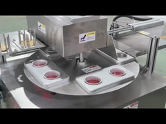 Rotationskäse Milchprodukte Aluminiumfolie Becher Versiegelungsmaschine