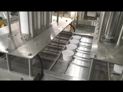 PLC-Steuerungssystem Silber Automatische Schachtelversiegelungsmaschine für Porridge-Lebensmittelbehälter