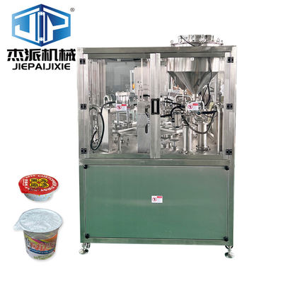 kaufen Automatische PLC HMI Steuerung Joghurt Wassersaft Soße Honig Sahne Füll- und Versiegelungsmaschine online manufacture