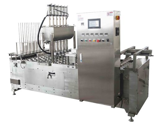 2.2KW automatische Plastikbecherdichtung Maschine Hochgenauigkeit Flüssigkeitsfüllmaschine