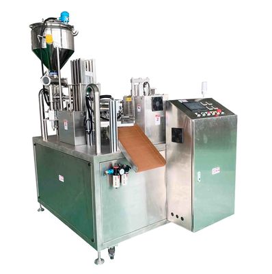 Automatische Rotationsbecherfüllmaschine Versiegelungsmaschine Löffel Honigbecherfüllung Plastikverpackung