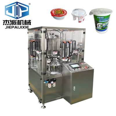 Einfache Handhabung Käsecreme Tasse Füll-und Versiegelungsmaschine 1,3KW Leistung mit Hopper