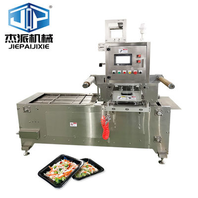 Automatische Tray Skin Packaging Versiegelungsmaschine für gebratene Nudeln Verpackung Verpackungsform Tray/Schüssel/Container Anwendungsbereich 2100×900×1700mm